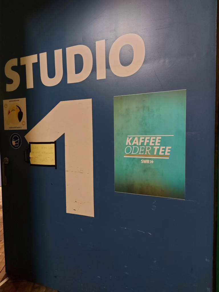 Eingangstür zum SWR Studio Eins.